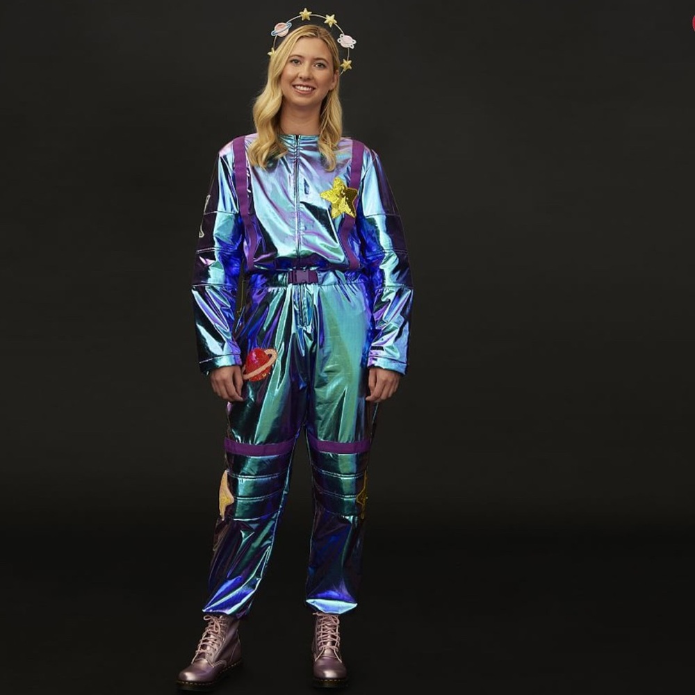 Pottery Barn Adult Light-Up Cosmic Sparkle Astronaut Costume